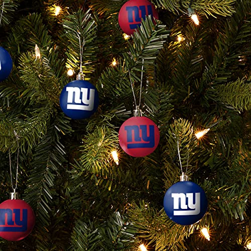 New York Giants NFL 12 Pack Ball Ornament Set - 757 Sports Collectibles