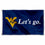 West Virginia Mountaineers Let's Go Flag - 757 Sports Collectibles