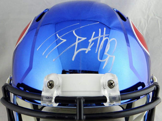 JJ Watt Autographed Houston Texans F/S Chrome Helmet- JSA W Auth White - 757 Sports Collectibles