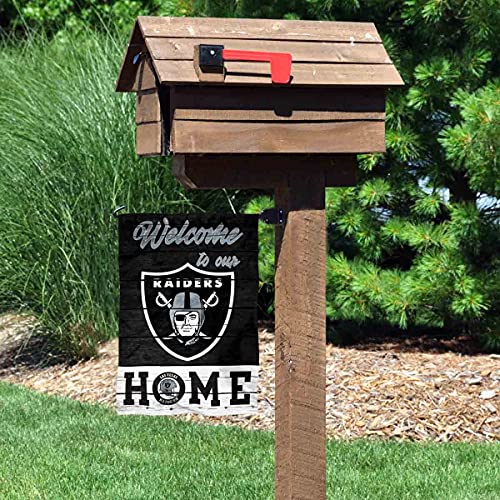 WinCraft Las Vegas Raiders Welcome Home Decorative Garden Flag Double Sided Banner - 757 Sports Collectibles