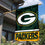 WinCraft Green Bay Packers Two Sided House Flag - 757 Sports Collectibles