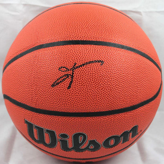 Allen Iverson Autographed Official NBA Wilson Basketball-Beckett W Hologram Black - 757 Sports Collectibles