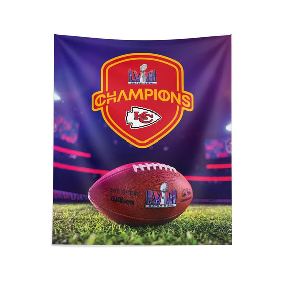 Northwest NFL Kansas City Chiefs Super Bowl LVIII Champions Wall Hanging Tapestry, 50" x 60", Elite Champs - 757 Sports Collectibles