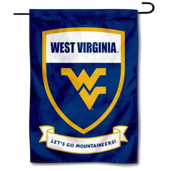 West Virginia Mountaineers Shield Garden Flag - 757 Sports Collectibles