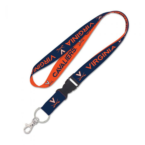 VIRGINIA CAVALIERS LANYARD W/DETACHABLE BUCKLE 1"