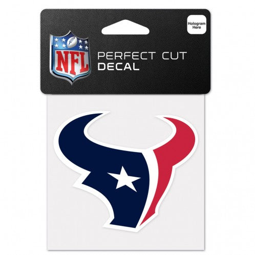 HOUSTON TEXANS PERFECT CUT COLOR DECAL4" X 4"