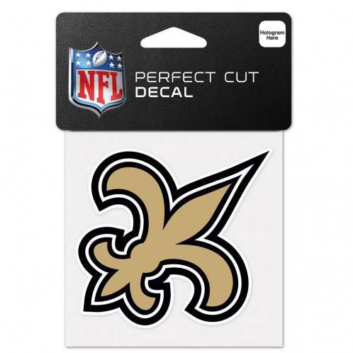 NEW ORLEANS SAINTS PERFECT CUT COLOR DECAL 4" X 4" - 757 Sports Collectibles