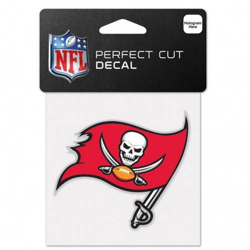 Tampa Bay Buccaneers Perfect Cut 4x4 Diecut Decal - 757 Sports Collectibles