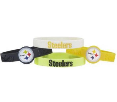 Pittsburgh Steelers Bracelets - 4 Pack Silicone (CDG) - 757 Sports Collectibles