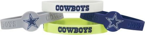 Dallas Cowboys Bracelets 4 Pack Silicone - 757 Sports Collectibles
