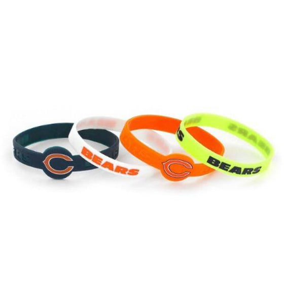 Chicago Bears Bracelets - 4 Pack Silicone (CDG) - 757 Sports Collectibles