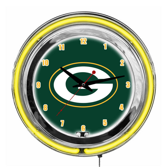 Green Bay Packers 14" Neon Clock