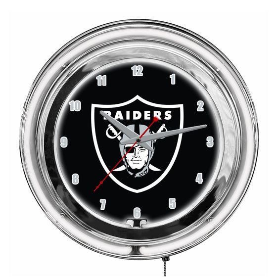 Las Vegas Raiders 14" Neon Clock