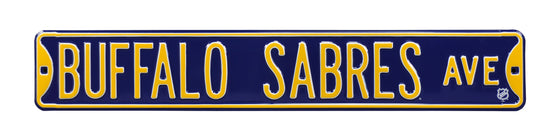 Buffalo Sabres Steel Street Sign-BUFFALO SABRES AVE