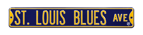 St Louis Blues Steel Street Sign-St Louis BLUES AVE