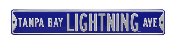 Tampa Bay Lightning Steel Street Sign-TAMPA BAY LIGHTNING AVE