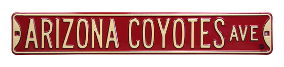 Arizona Coyotes Steel Street Sign-ARIZONA COYOTES AVE