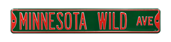 Minnesota Wild Steel Street Sign-MINNESOTA WILD AVE