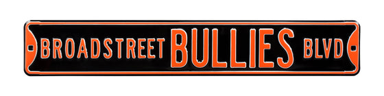 Philadelphia Flyers Steel Street Sign-BROADSTREET BULLIES BLVD