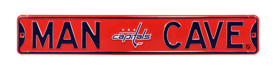 Washington Capitals Steel Street Sign with Logo-MAN CAVE