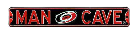 Carolina Hurricanes Steel Street Sign with Logo-MAN CAVE