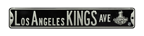 Los Angeles Kings Steel Street Sign with Logo-LOS ANGELES KINGS AVE  2012 SC Champs