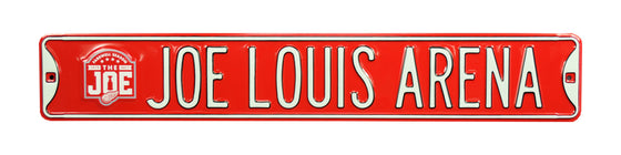 Detroit Red Wings Steel Street Sign with Logo-Joe Louis Arena Farewell