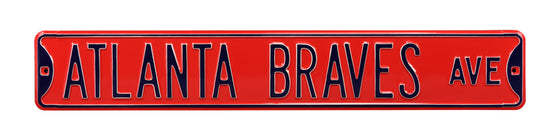 Atlanta Braves Steel Street Sign-ATLANTA BRAVES AVE