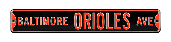 Baltimore Orioles Steel Street Sign-BALTIMORE ORIOLES AVE