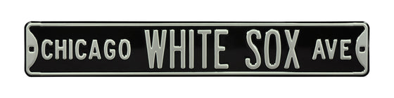 Chicago White Sox Steel Street Sign-CHICAGO WHITE SOX AVE