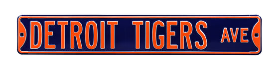 Detroit Tigers Steel Street Sign-DETROIT TIGERS AVE