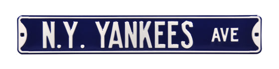 New York Yankees Steel Street Sign-NY YANKEES AVE