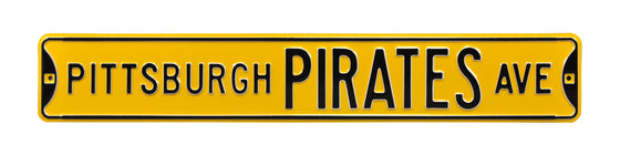 Pittsburgh Pirates Steel Street Sign-PITTSBURGH PIRATES AVE