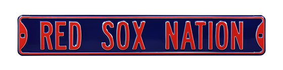 Boston Red Sox Steel Street Sign-RED SOX NATION