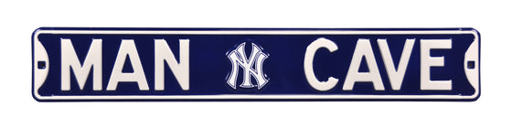 New York Yankees Steel Street Sign with Logo-MAN CAVE