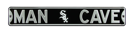 Chicago White Sox Steel Street Sign with Logo-MAN CAVE