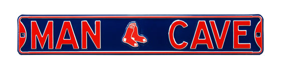 Boston Red Sox Steel Street Sign with Logo-MAN CAVE