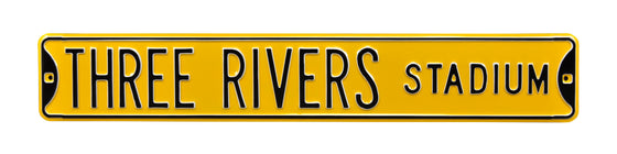 Pittsburgh Pirates Steel Street Sign-THREE RIVERS STADIUM