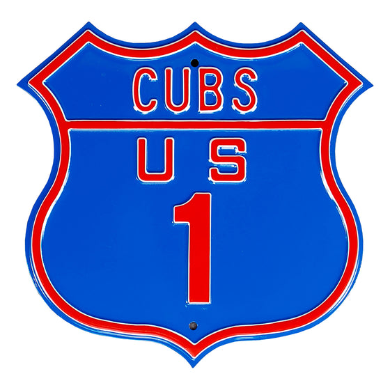 Chicago Cubs Steel Route Sign-US-1