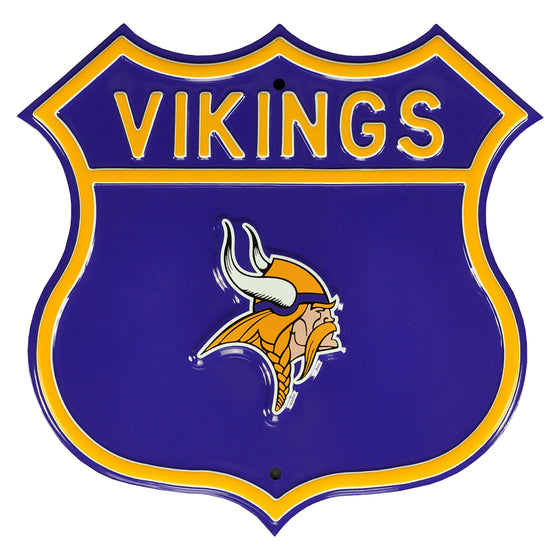 Minnesota Vikings Steel Route Sign