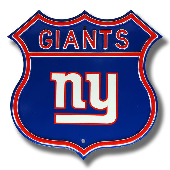 New York Giants Steel Route Sign