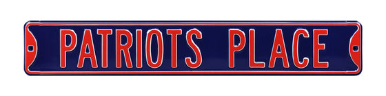 New England Patriots Steel Street Sign-PATRIOTS PLACE