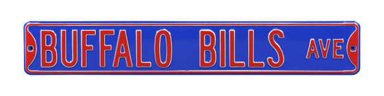 Buffalo Bills Steel Street Sign-BUFFALO BILLS AVE