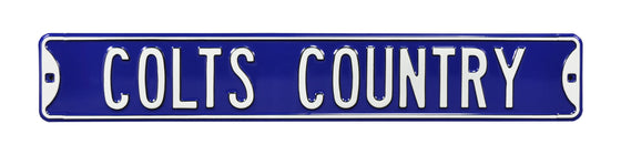 Indianapolis Colts Steel Street Sign-COLTS COUNTRY