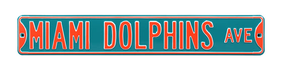 Miami Dolphins Steel Street Sign-MIAMI DOLPHINS AVE