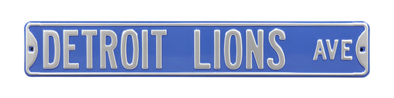 Detroit Lions Steel Street Sign-DETROIT LIONS AVE