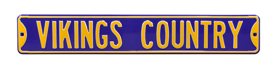 Minnesota Vikings Steel Street Sign-VIKINGS COUNTRY