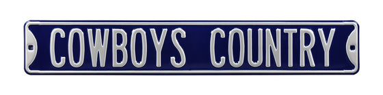 Dallas Cowboys Steel Street Sign-COWBOYS COUNTRY