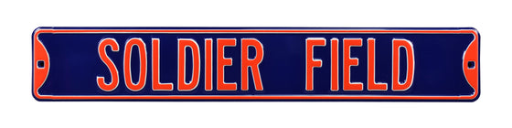 Chicago Bears Steel Street Sign-SOLDIER FIELD