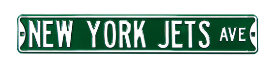 New York Jets Steel Street Sign-NEW YORK JETS AVE